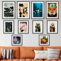 GBEYE - Framed print "Wild waves by Treechild" (50x70cm) x2