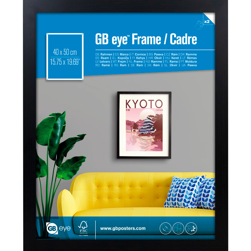 GBEYE - MDF Black Frame - Mini - 40 x 50cm - X2*