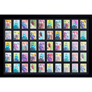 GBEYE - Cadre Collector 50 Cartes à Collectionner Noir 91,5x61cm X2*