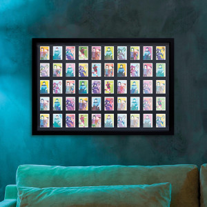 GBEYE - Trading Card Collector Frame 50 Position Black 91.5x61cm X2*