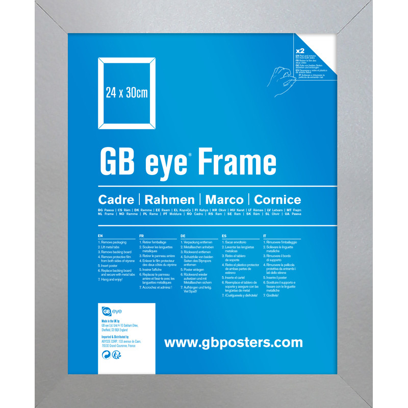 GBEYE - MDF Silver Frame - 24 x 30cm - X2