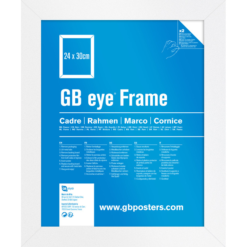 GBEYE - MDF White Frame - 24 x 30cm - X2