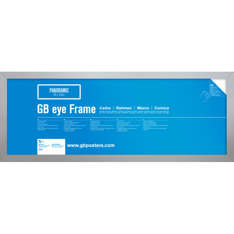 GBEYE - MDF Silver Frame - 33 x 95cm - X2