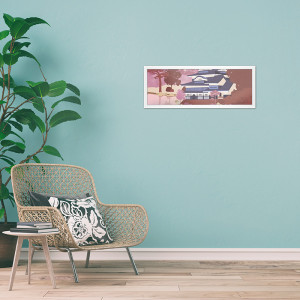 GBEYE - Cadre MDF Blanc - 33 x 95 cm - X2*
