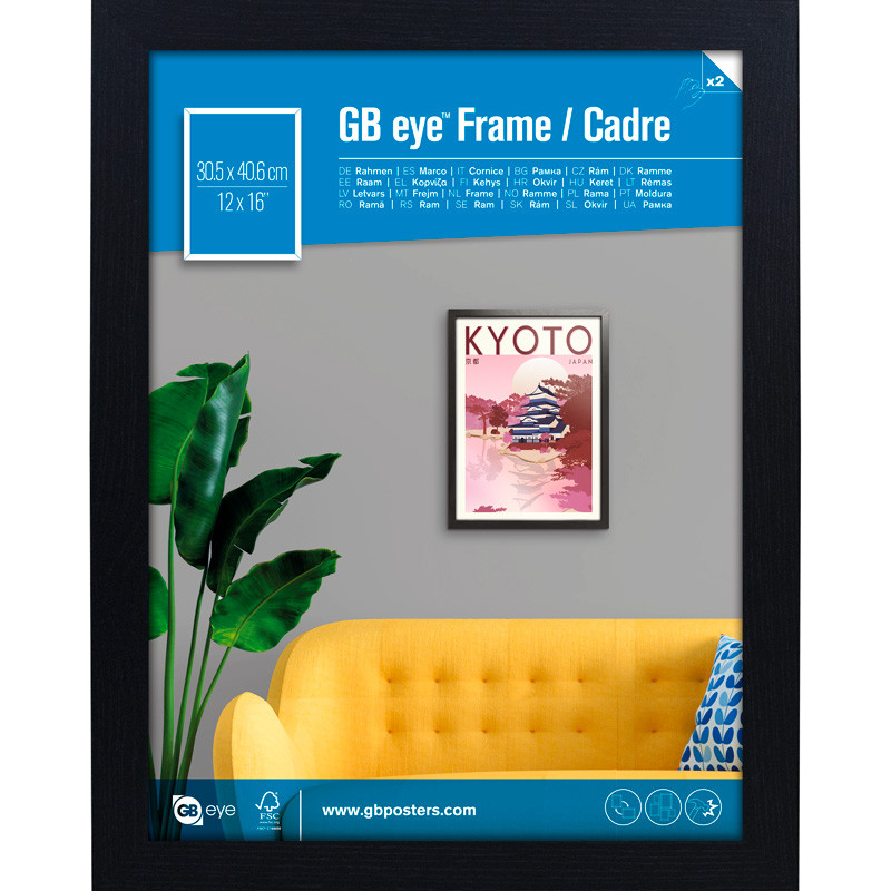 GBEYE - MDF Black Frame - 30  x 40 cm - PDC - X2*