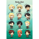 ATTACK ON TITAN - Poster Maxi 91,5x61 - Personnages Chibi *