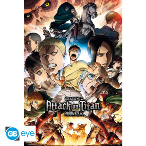 ATTACK ON TITAN - Poster Maxi 91.5x61 - S2 Key Art *