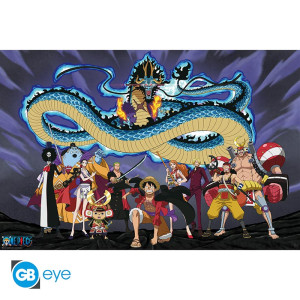 ONE PIECE - Poster Maxi 91.5x61 FSC Mix - The crew versus Kaido*
