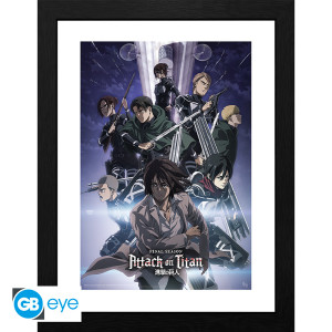 ATTACK ON TITAN - Framed print "S4 key art 2" (30x40) x2*
