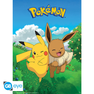 POKEMON - Set 2 Posters Chibi 52x38 - Décorations x4