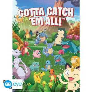 POKEMON - Set 2 Posters Chibi 52x38 - Environments x4