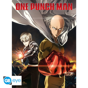 ONE PUNCH MAN - Set 2 Posters Chibi 52x38 - Saitama & Genos x4 *