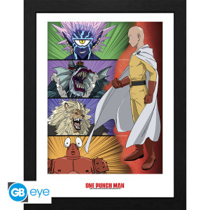 ONE PUNCH MAN - Framed print "Ranking of villains" (30x40) x2