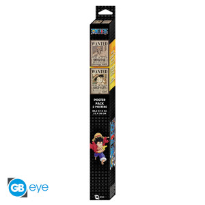 ONE PIECE - Set 2 Posters Chibi 52x38 - Wanted Luffy & Ace x4