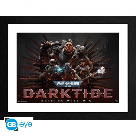 WARHAMMER 40.000 - Tirage encadré "Darktide" (30x40) x2