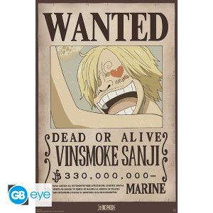ONE PIECE - Poster Maxi 91.5x61 FSC MIX - Wanted Sanji*