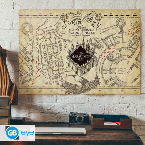 HARRY POTTER - Parchment poster - Marauder's Map*