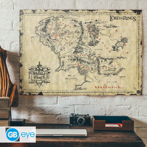 LORD OF THE RINGS - Parchment poster - Middle Earth*