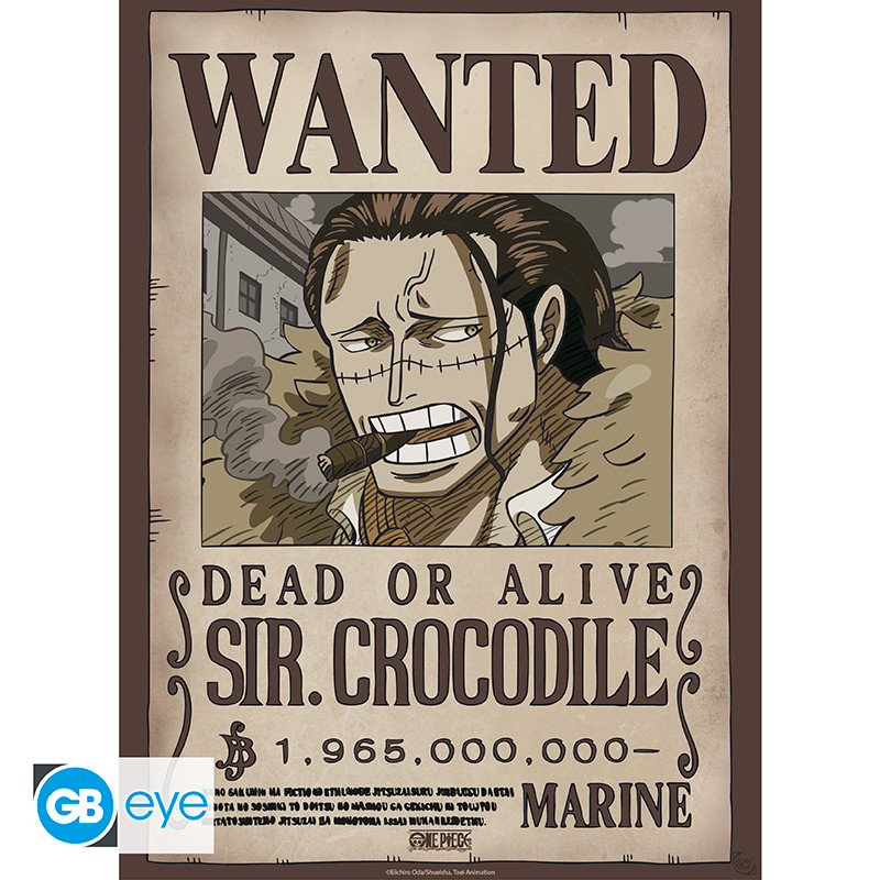 ONE PIECE - Poster Chibi 52x38 - Wanted Crocodile Wano*