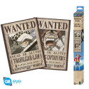 ONE PIECE - Set 2 Posters Chibi 52x38 - Wanted Law & Kid x4