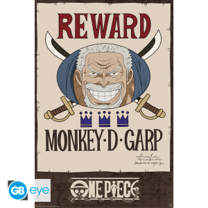 ONE PIECE - Poster Maxi 91.5x61 FSC MIX - Wanted Garp Cross Guild