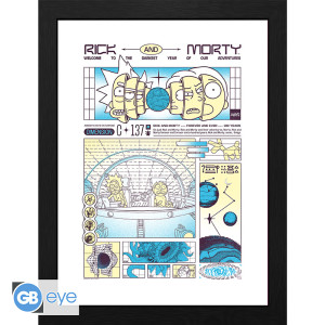 RICK AND MORTY - Framed print "Bad trip" (30x40) x2