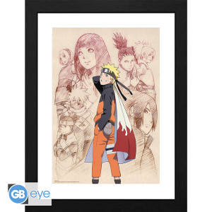 NARUTO SHIPPUDEN - Framed print "Naruto & His Allies" (30x40) x2