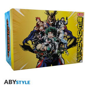 MY HERO ACADEMIA - Pck Glass XXL + Mug + 2 Coasters "Heroes"*