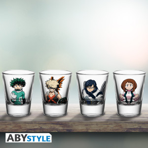 MY HERO ACADEMIA - Set of 4 shooters - "Heroes"*