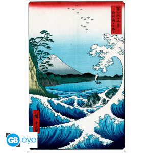 HIROSHIGE - Poster Maxi 91.5x61 - The Sea At Satta *