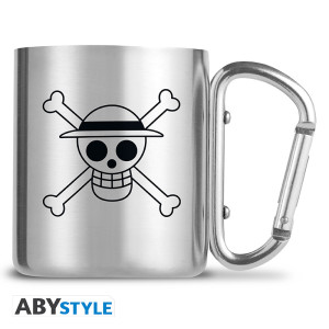 ONE PIECE - Mug carabiner - Luffy & Skull - avec boîte x2