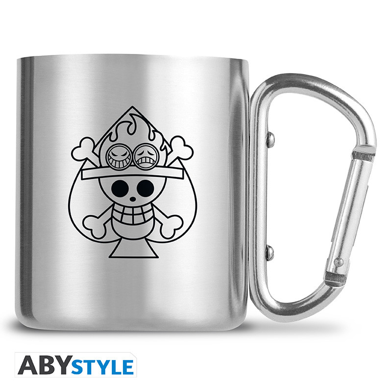 ONE PIECE - Mug carabiner - Ace & Skull - box x2