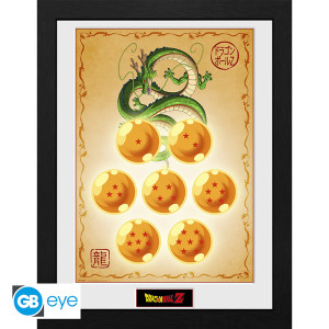 DRAGON BALL - Framed print DBZ/"Dragon Balls" (30x40) x2*