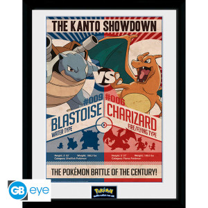 POKEMON - Framed print "Red V Blue" (30x40) x2