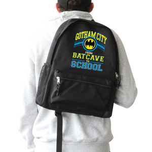 Batman - Backpack - "BATCAVE TO SCHOOL"*