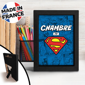 SUPERMAN - Black Kraft Frame 15x20 -  "CHAMBRE DE SUPERMAN"  x8*