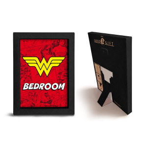 WONDER WOMAN - Black Kraft Frame 15x20 -  "WW BEDROOM"  x8*