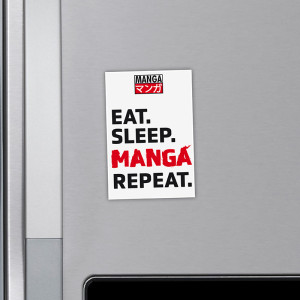 EAT SLEEP MANGA REPEAT - Magnet - Asian Art x6*