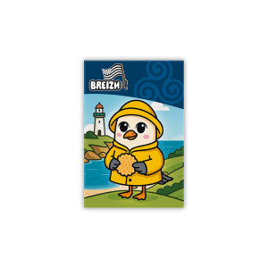 THE GOOD GIFT - Standard Magnet - Mouette Breizh Kawaii x4
