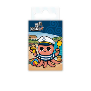 THE GOOD GIFT - Standard Magnet - Pieuvre Breizh Kawaii x4