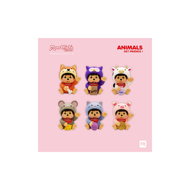 MONCHHICHI - BLIND BOX - Animals x6