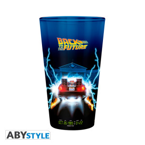 BACK TO THE FUTURE - Large Glass - 400ml -DeLorean x2