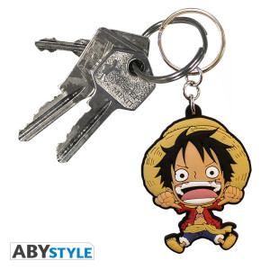 ONE PIECE - Keychain PVC - Luffy SD X4
