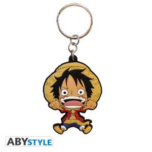 ONE PIECE - Keychain PVC - Luffy SD X4