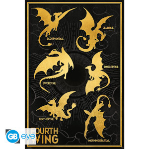 FOURTH WING - Poster Maxi 91.5x61 FSC MIX - Dragons