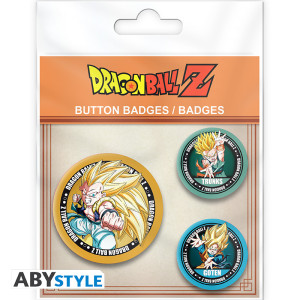 DRAGON BALL - Badge Pack - DBZ/Trunks, Goten & Gotrunks X4