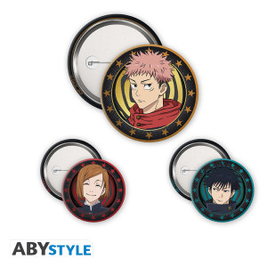 JUJUTSU KAISEN - Badge Pack - Yuji, Megumi & Nobara X4