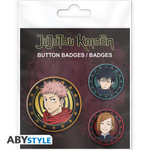 JUJUTSU KAISEN - Badge Pack - Yuji, Megumi & Nobara X4