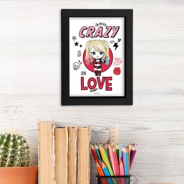 Dc Comics - Black Kraft Frame 15x20 - HARLEY "CRAZY IN LOVE" x8