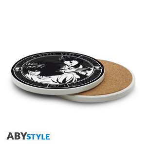 DEATH NOTE - Ceramic Coasters "L & Light"